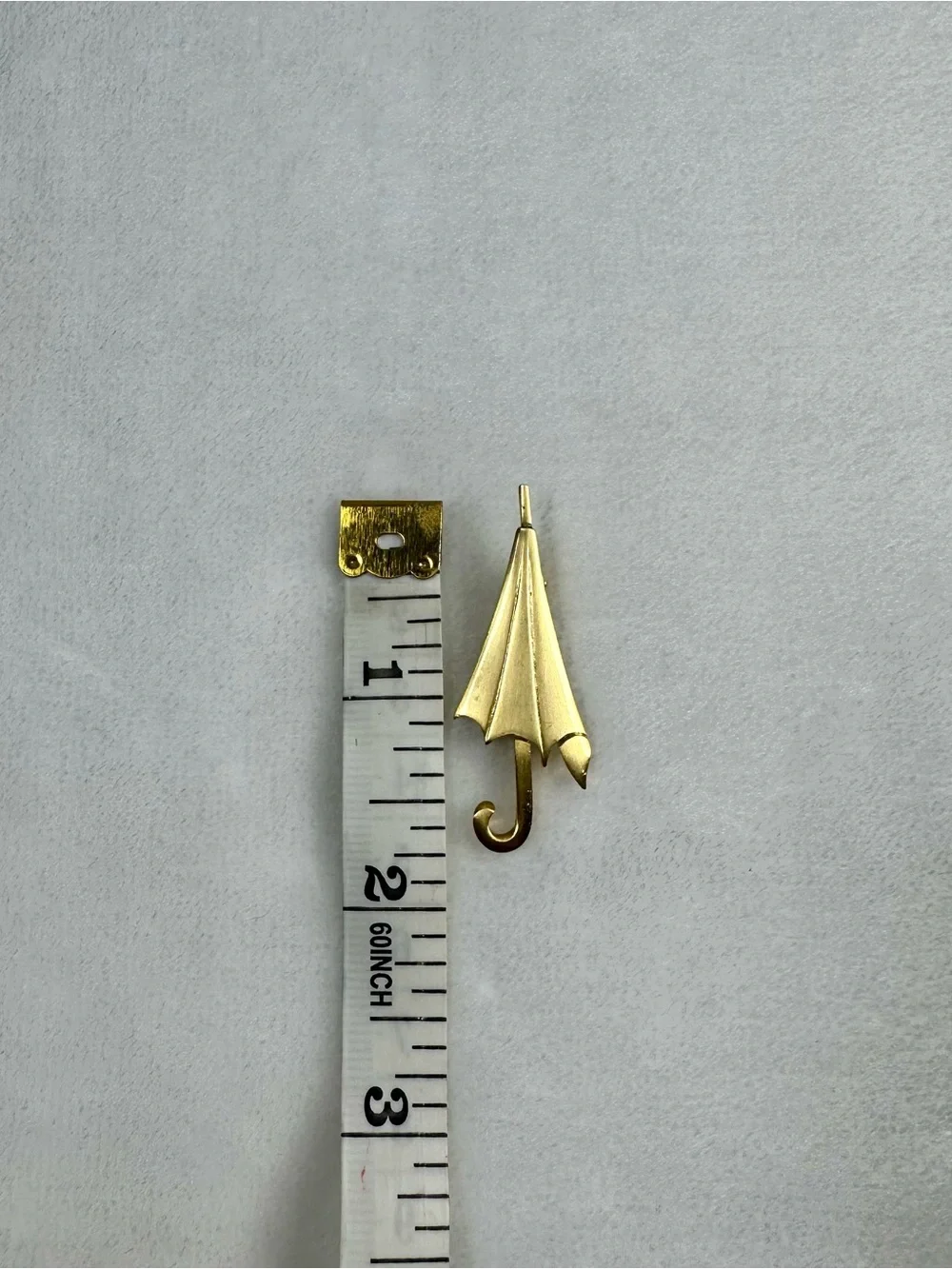 Gold Umbrella Brooch Pin